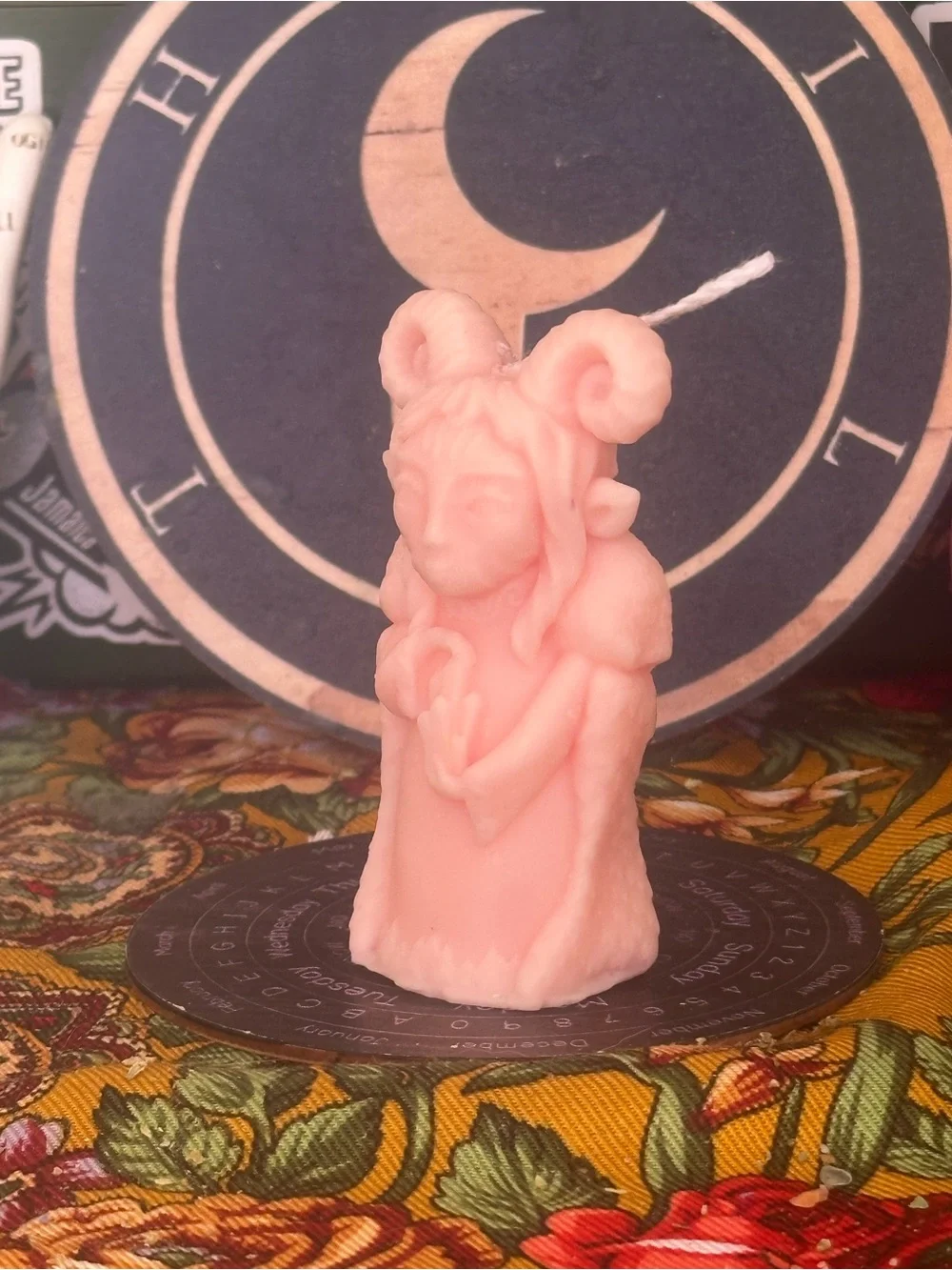 Pink Mystical Woman Candle